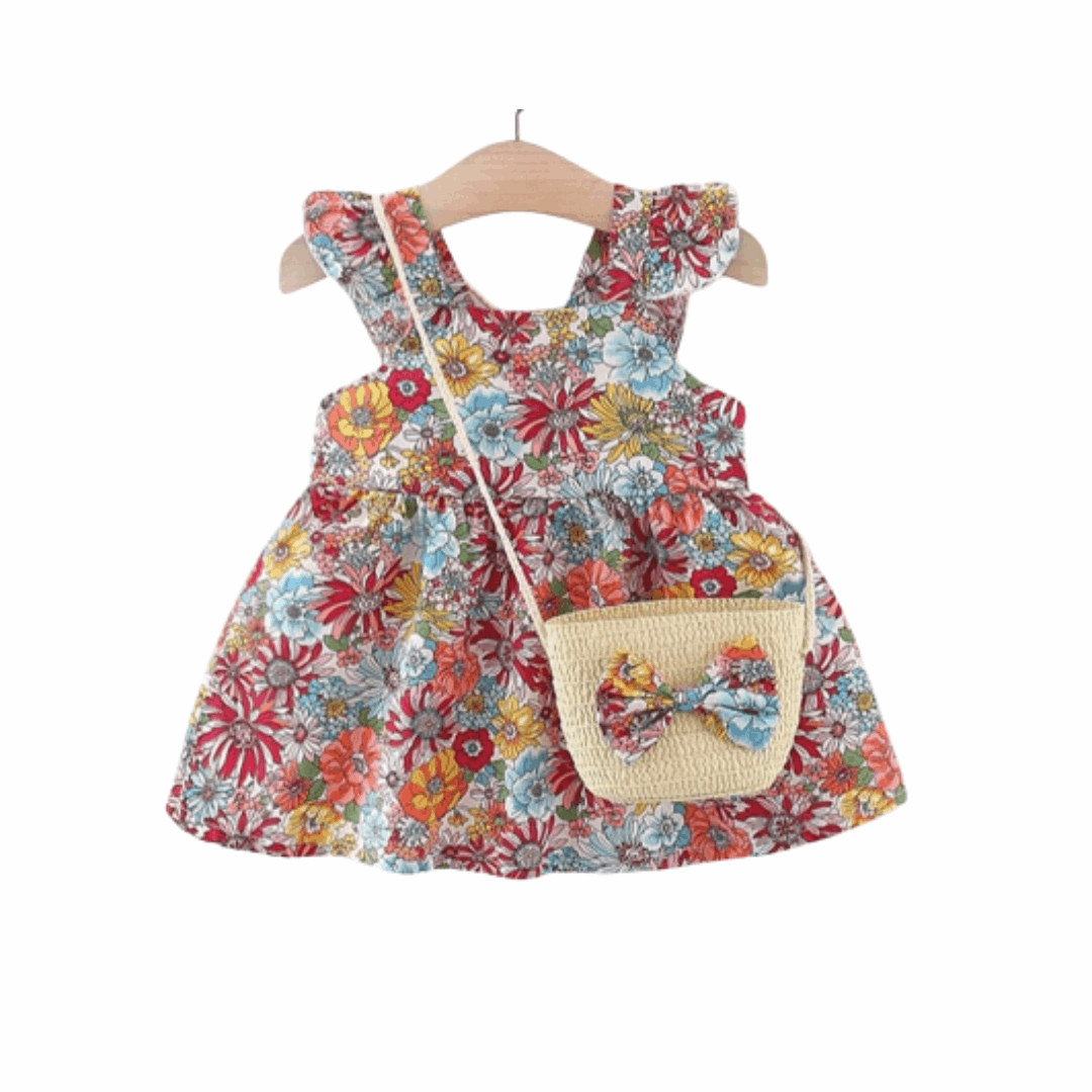 2Pcs/Set Vintage Baby Girl Dresses - BabbeZz
