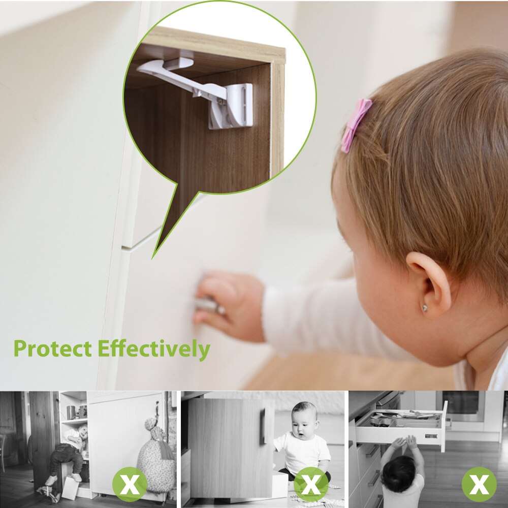2pcs Baby Security Cabinet Door Lock - BabbeZz