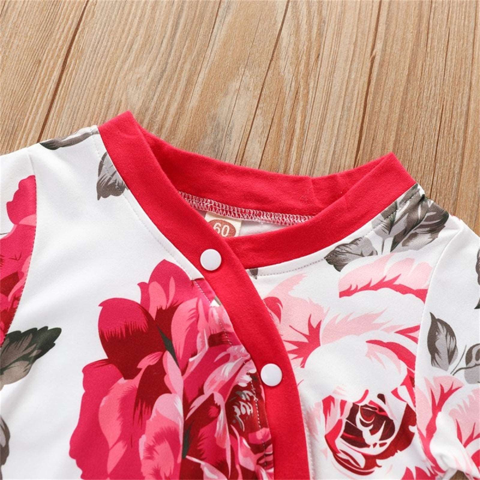 2pcs Flower Print Romper and Headband Set for Toddler Girls - Newborn Baby Outfits for Autumn Casual Wear