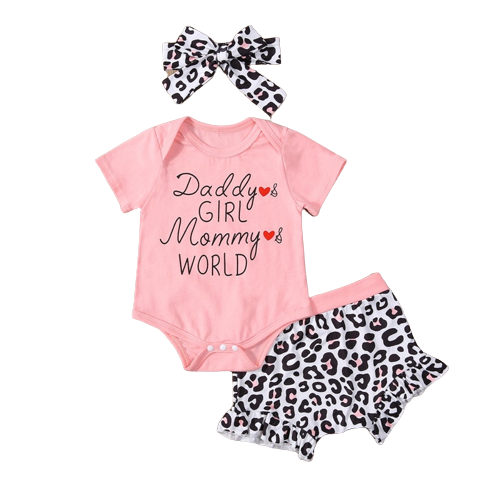 Baby Boys Girls Summer 3pcs Outfits Sets