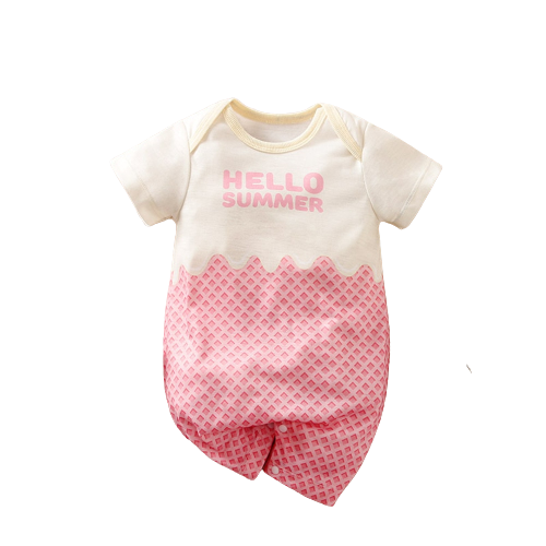 Adorable Patchwork Baby Girl Rompers with Bowknot and Fun Prints