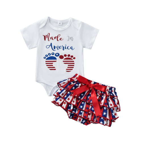 Adorable 4th of July Baby Girl Outfit