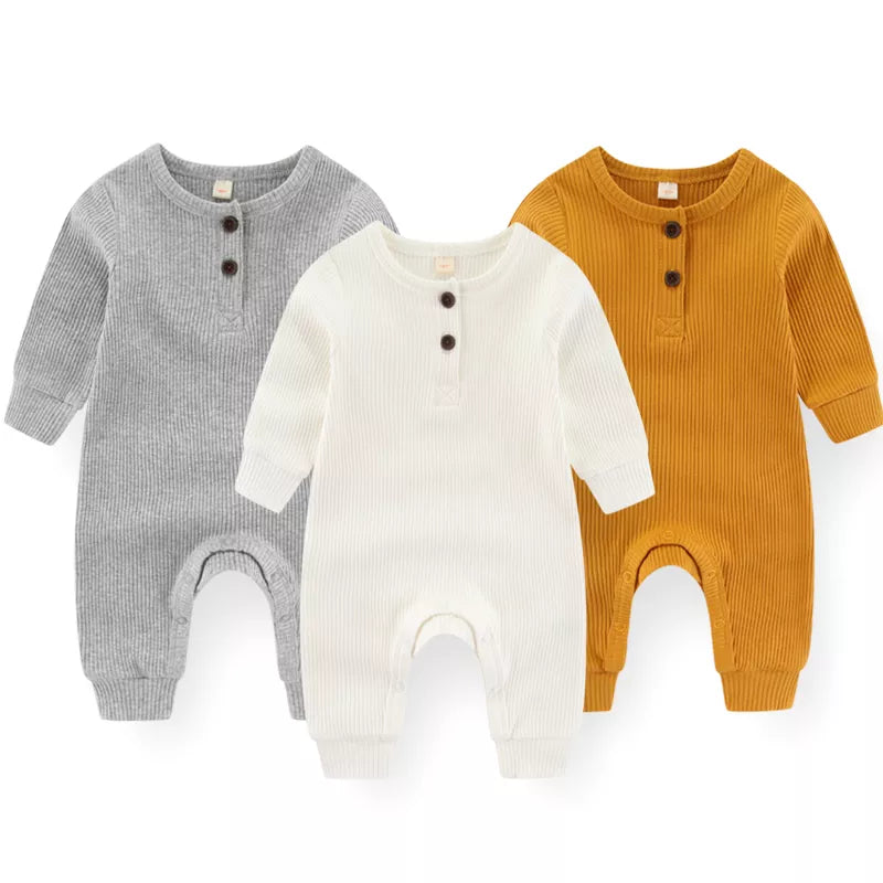 Babbez 3-Piece Spring Baby Romper Set: Stylish Comfort for Newborn Boys