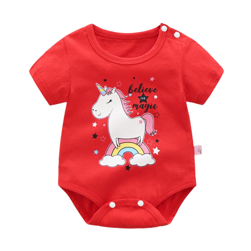 Adorable Summer Baby Boys Bodysuits with Cartoon Prints