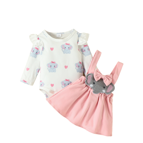 Fox Elephant Costume Baby Girl Outfits Sets