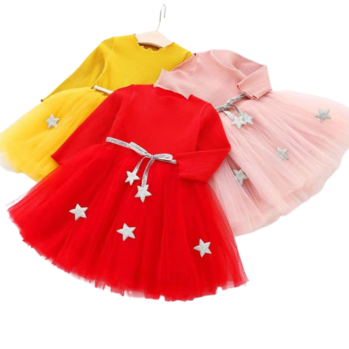 Toddler Girls Birthday Party Princess Mesh Evening Dress