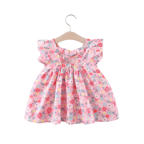 Summer Sweet Floral Baby Girl Dresses for Toddler Girls