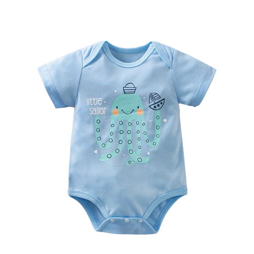 Cute and Comfortable Cartoon Bodysuits for Baby Boys and Girls
