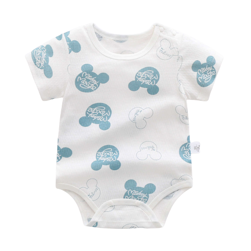 Adorable Summer Baby Boys Bodysuits with Cartoon Prints
