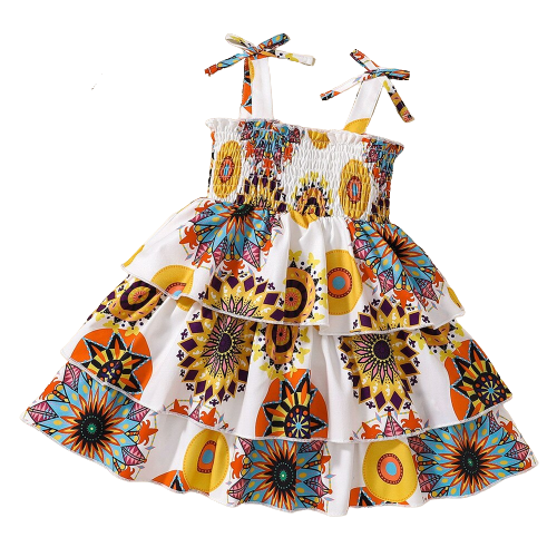 Girls Bohemian Slip Dress for Summer