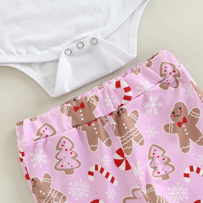 3-Piece Newborn Baby Clothes Set with Letter Print Romper, Pants, and Headband