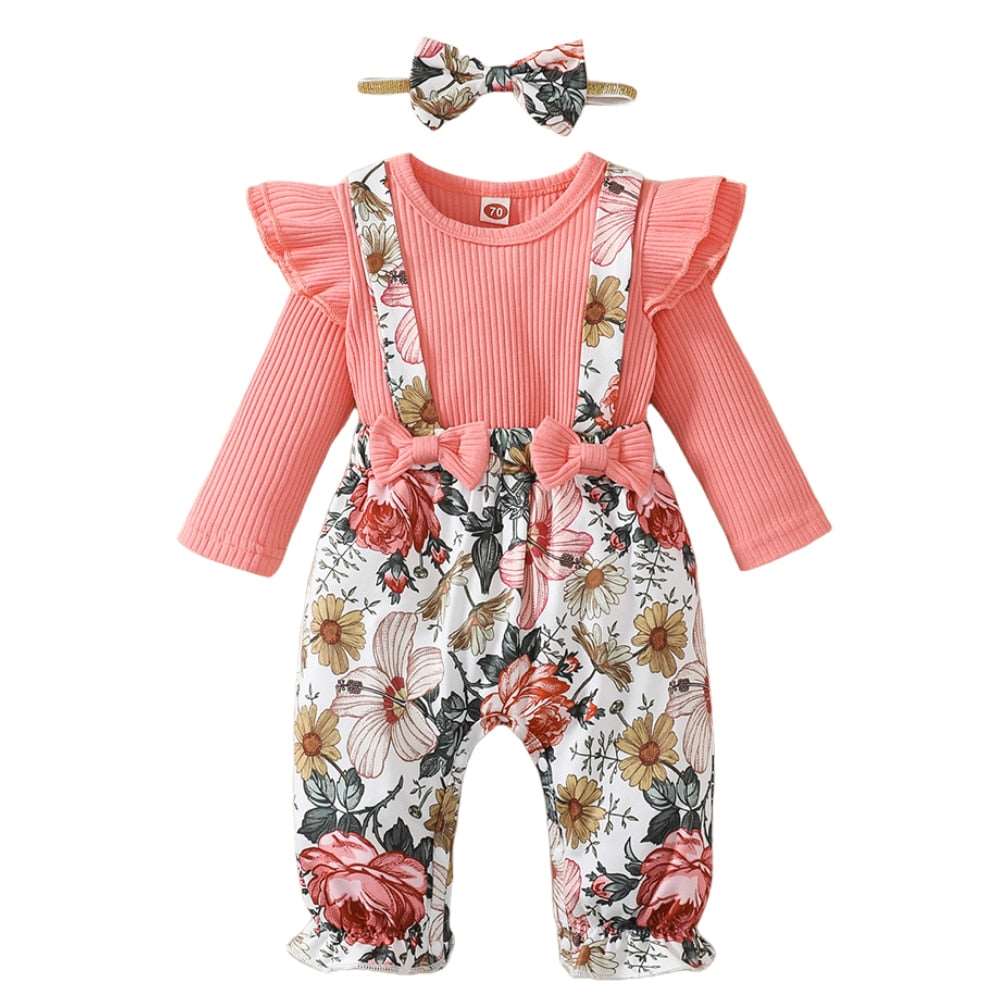 0-18M Christmas Baby Girl Romper - Newborn Infant Autumn Winter Clothes
