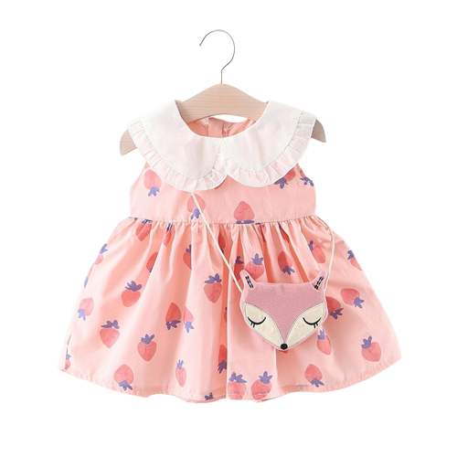 Sweet Strawberry Baby Girls Children Clothes Set