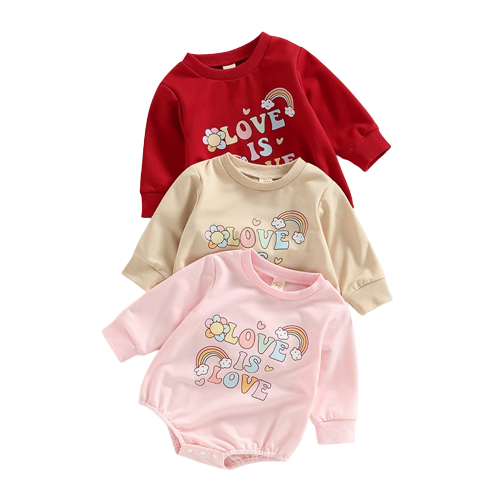 Lovely Autumn Newborn Baby Girls Cartoon Print Rompers