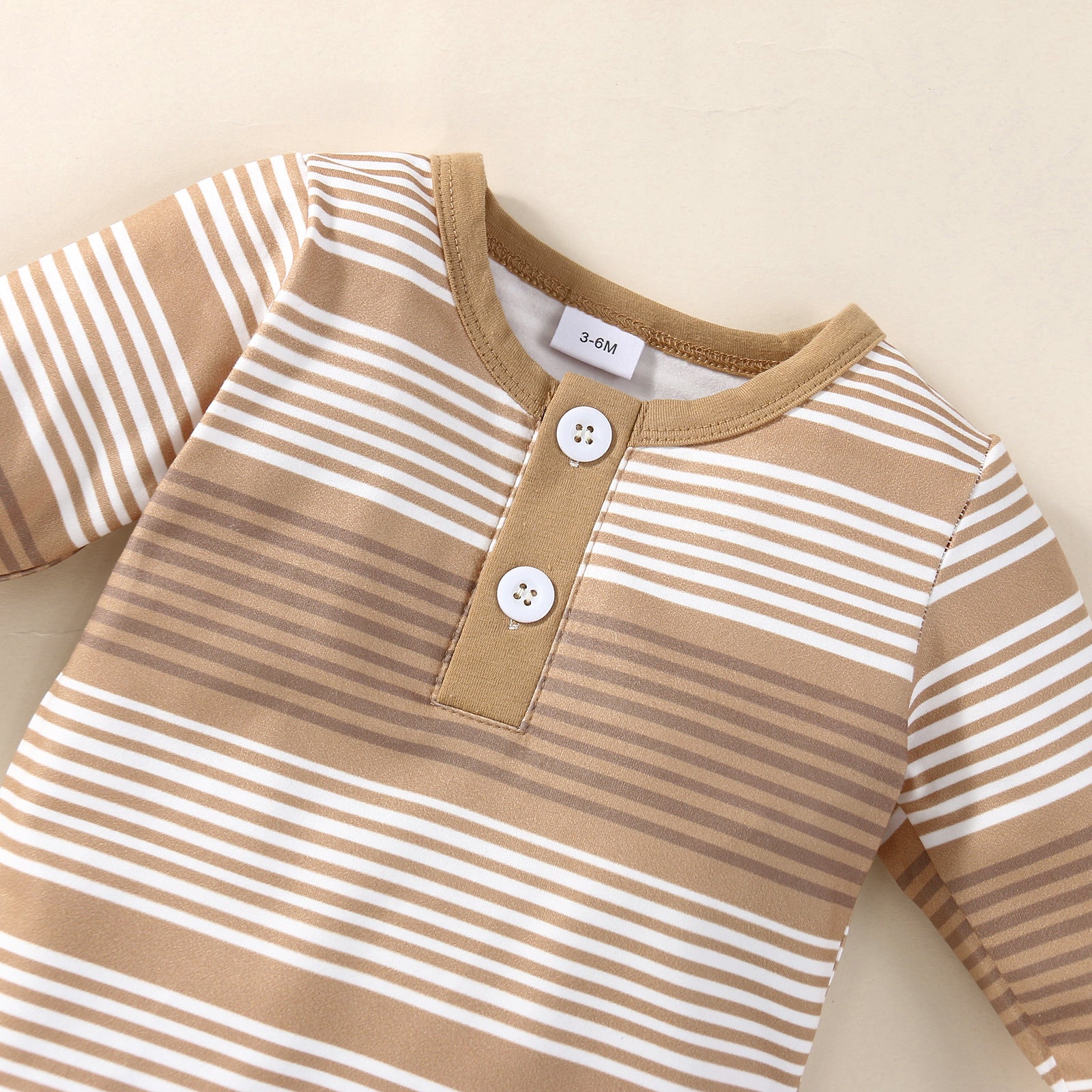 Stylish Long-sleeve Striped Jumper Two-piece Suit for Babies