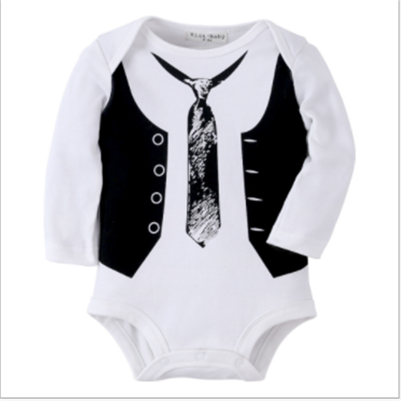 Soft Cotton Long Sleeve Baby Bodysuit with Snap Closure