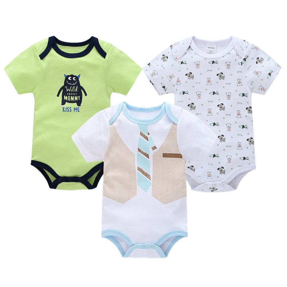 Adorable Short Sleeve Baby Bodysuits - Perfect for Your Little One