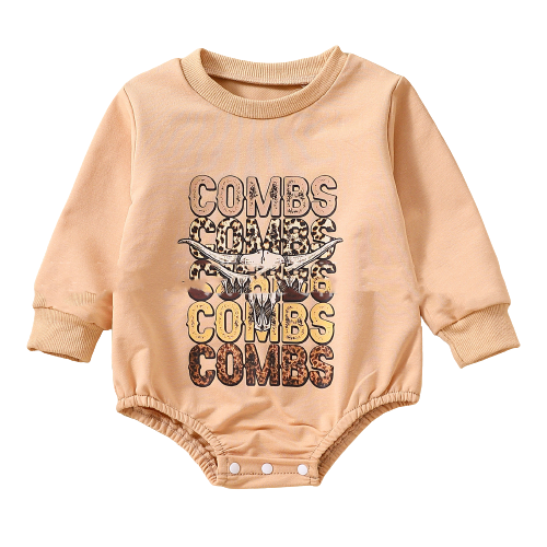Adorable Animal Print Long Sleeve Romper for Infants