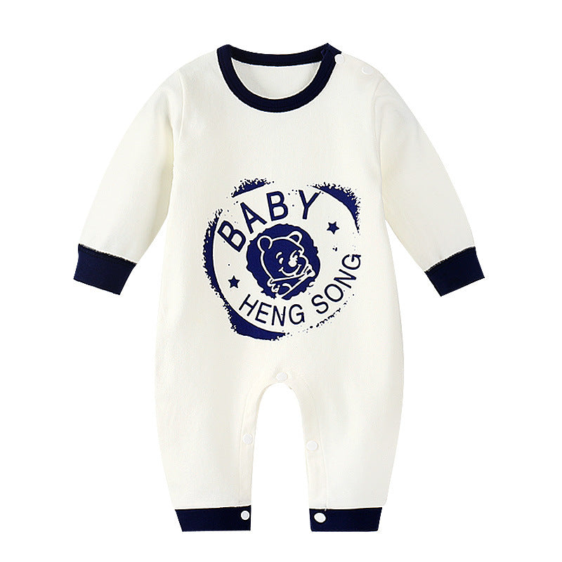 Long-sleeved Cotton Romper - Soft and Comfortable Baby Robe | Babbez