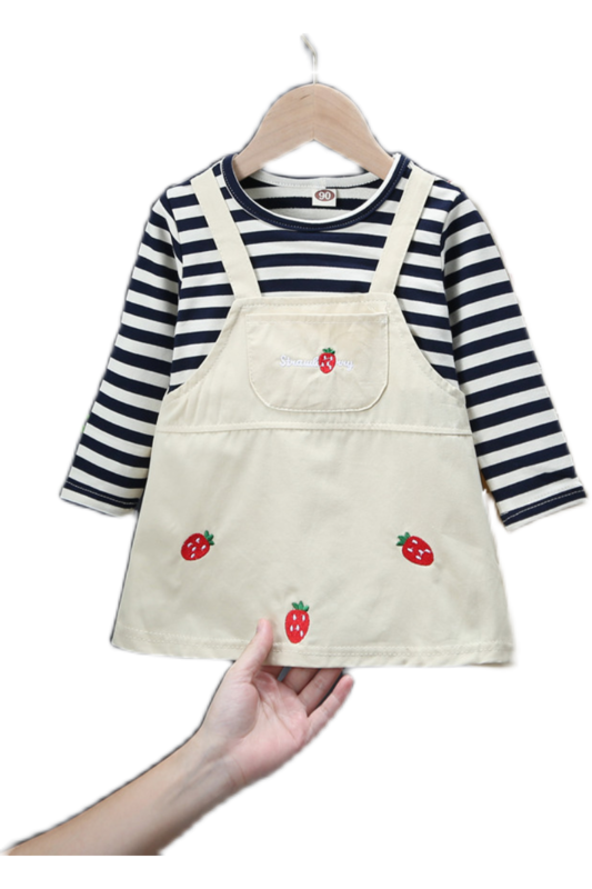 Stylish Girls' Autumn Dress - Perfect for Cooler Days