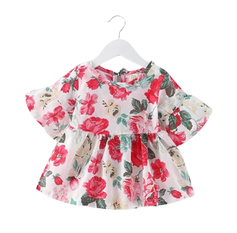 Adorable Red Chiffon Baby Dress with Delicate Straps