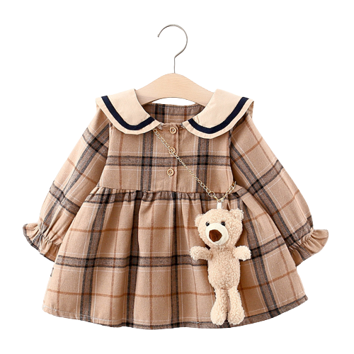 Adorable Baby Girl Spring and Autumn Long Sleeve Dress for Comfortable and Stylish Look
