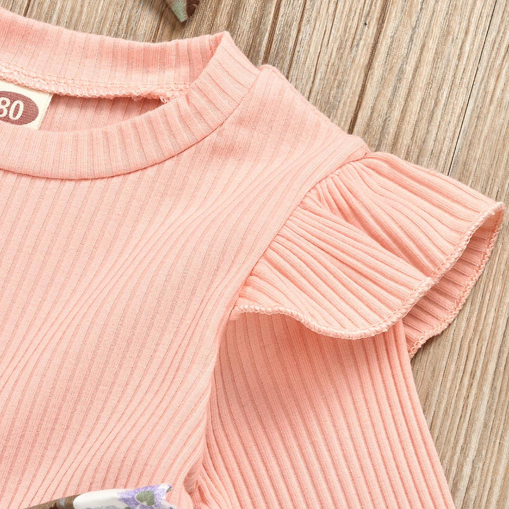 Stylish and Trendy Girls Clothes European and American Printed Dress Suits