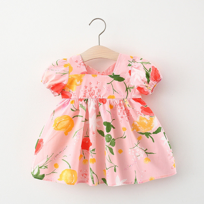 Western Style Princess Dress - A Perfect Summer Trend Skirt for Your Little One