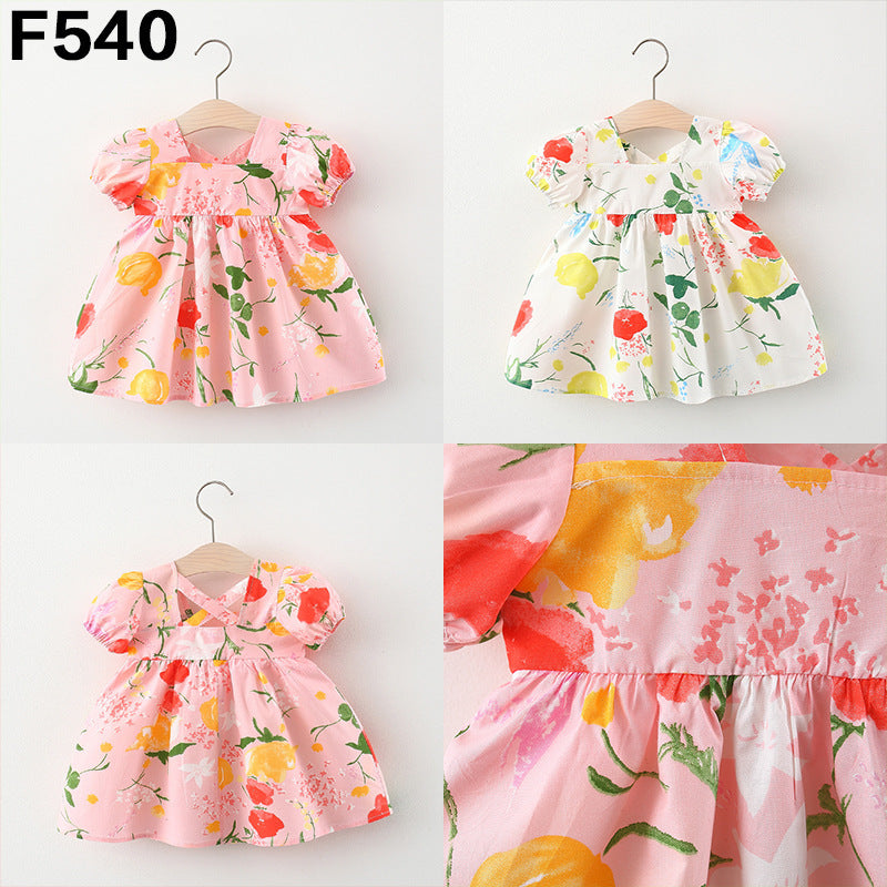 Western Style Princess Dress - A Perfect Summer Trend Skirt for Your Little One