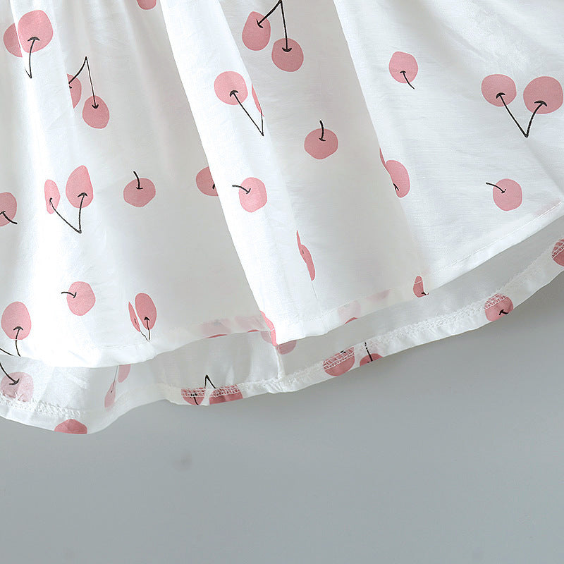 Adorable Cherry Print Dress for Baby Girls - Perfect for Any Occasion