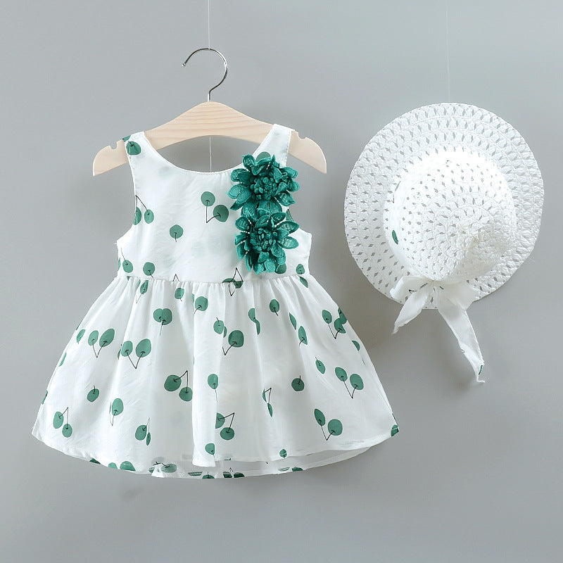Adorable Cherry Print Dress for Baby Girls - Perfect for Any Occasion