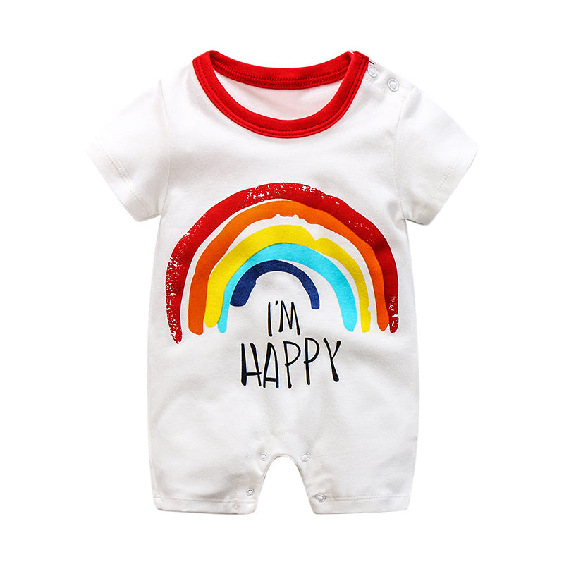 Adorable Short-Sleeved Romper for Babies