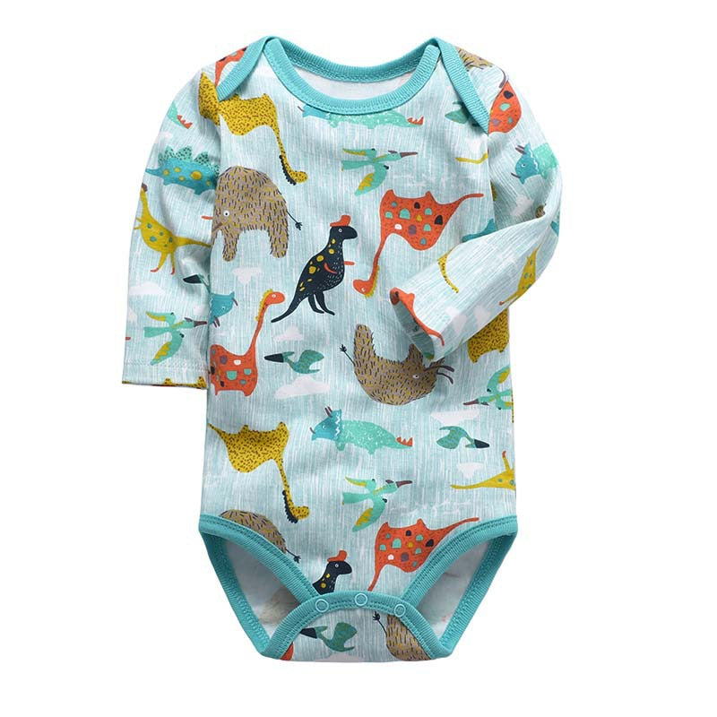 Soft Cotton Long-Sleeved Triangle Baby Bodysuit for Ultimate Comfort