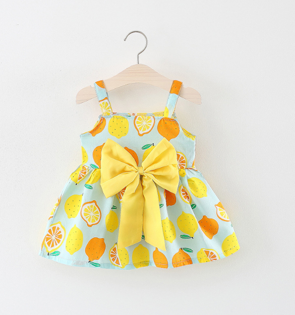 Simply Adorable: Girls' Bow Strap Dress for Any Occasion