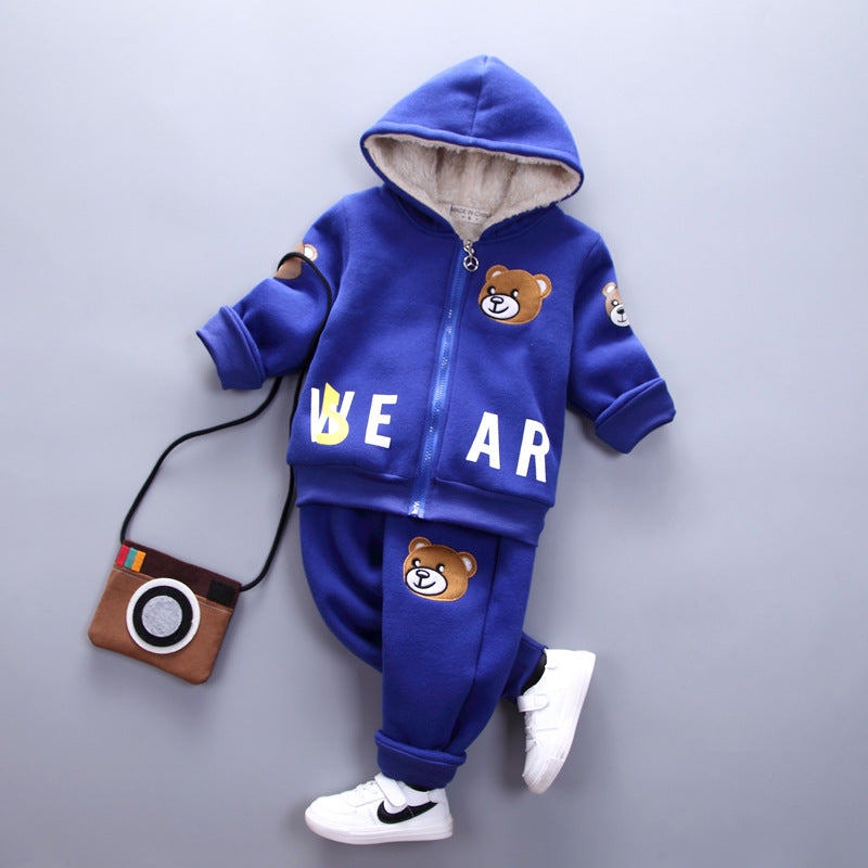 Boys' Cotton Pajama Set Dinosaur Print Long Sleeve Sleepwear Kids 2 Piece Pjs