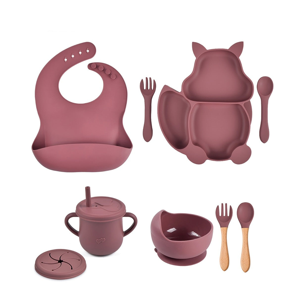 4/6/8 PCS Food Tableware - BabbeZz