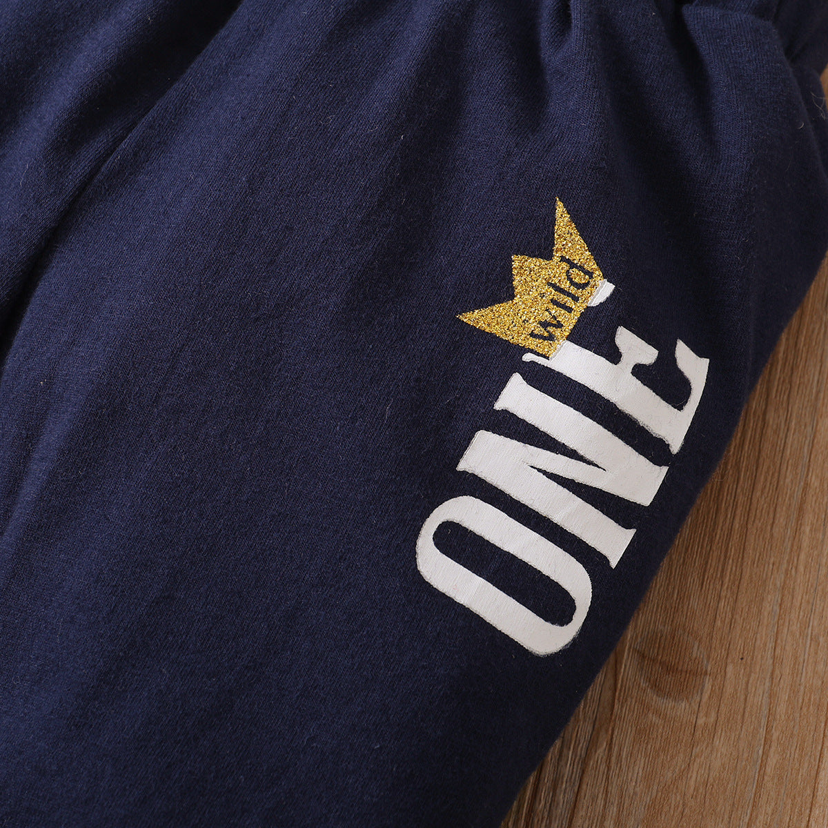 Crown Long-sleeved Romper Two-piece Set for Your Little One