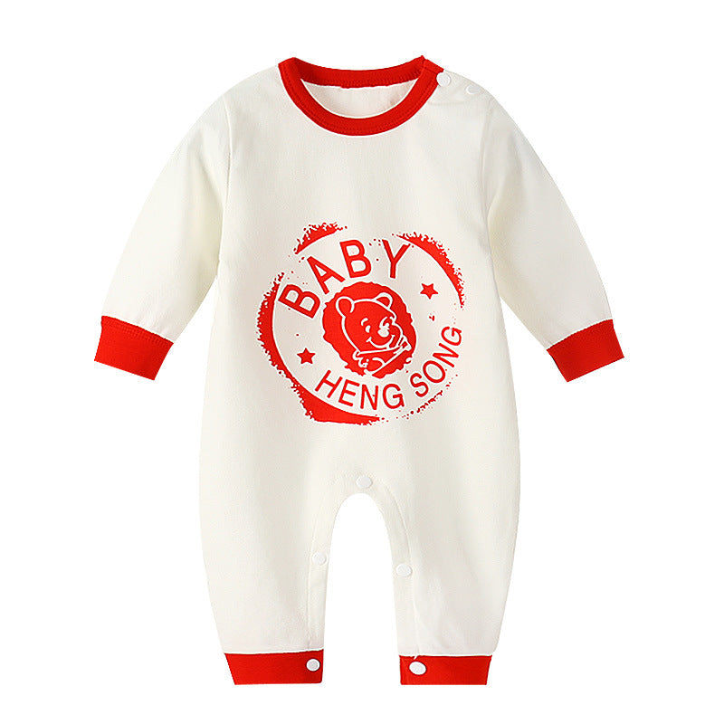 Long-sleeved Cotton Romper - Soft and Comfortable Baby Robe | Babbez