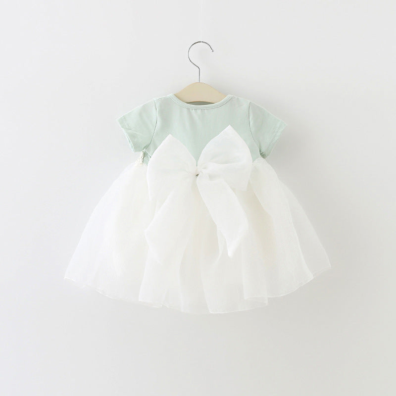 Adorable Short Sleeve Princess Dress for Girls
