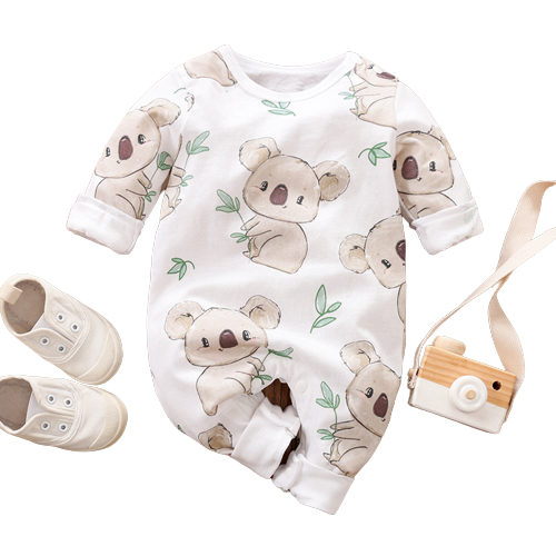 Comfortable and Practical Baby Striped Romper