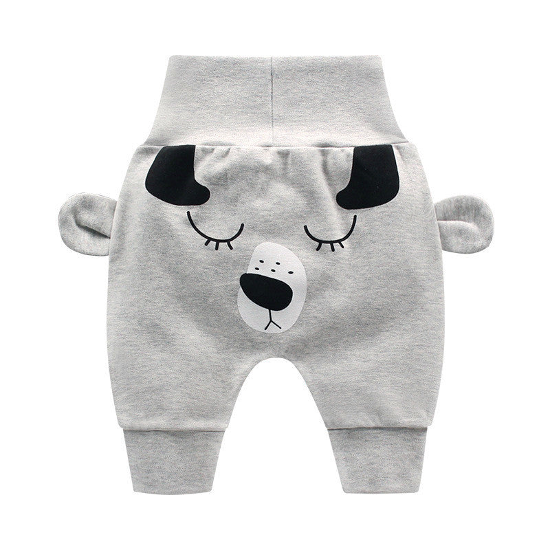 High Waist Baby Belly Protection Pants with Soft and Warm Fleece Lining