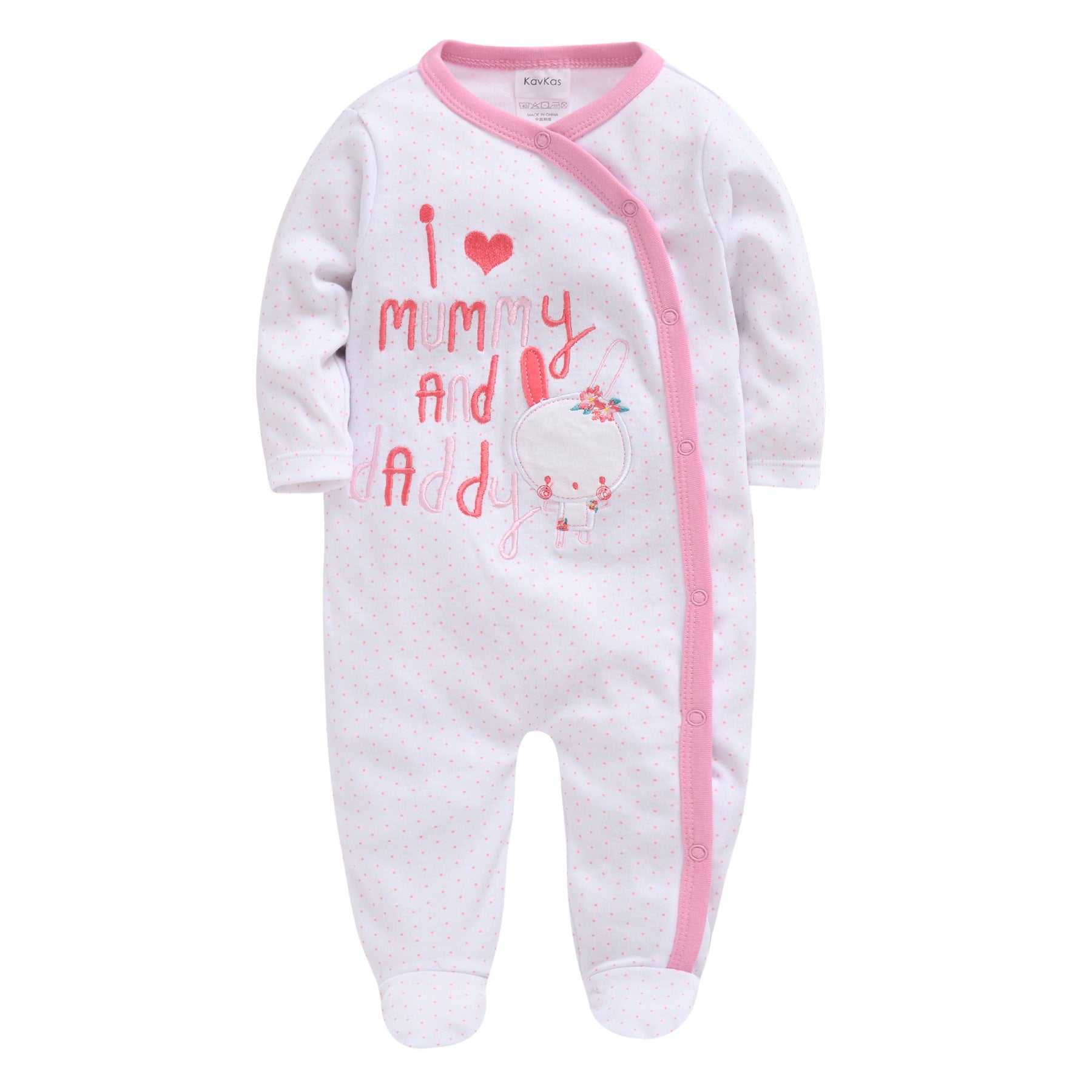 Simple and Sweet Spring and Autumn Baby One-piece
