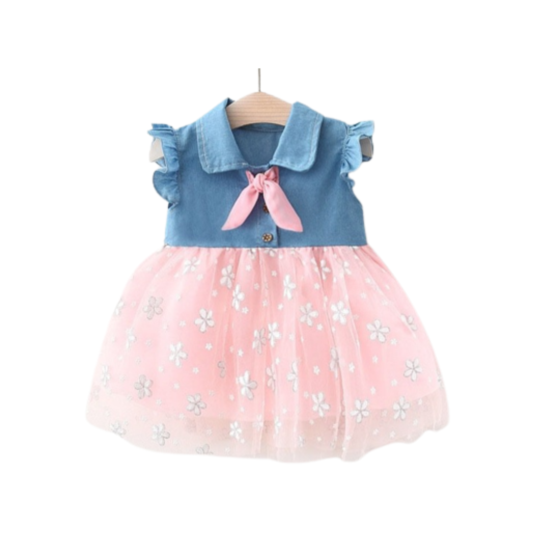 Baby Girl Fashion Mesh Princess Dress - BabbeZz