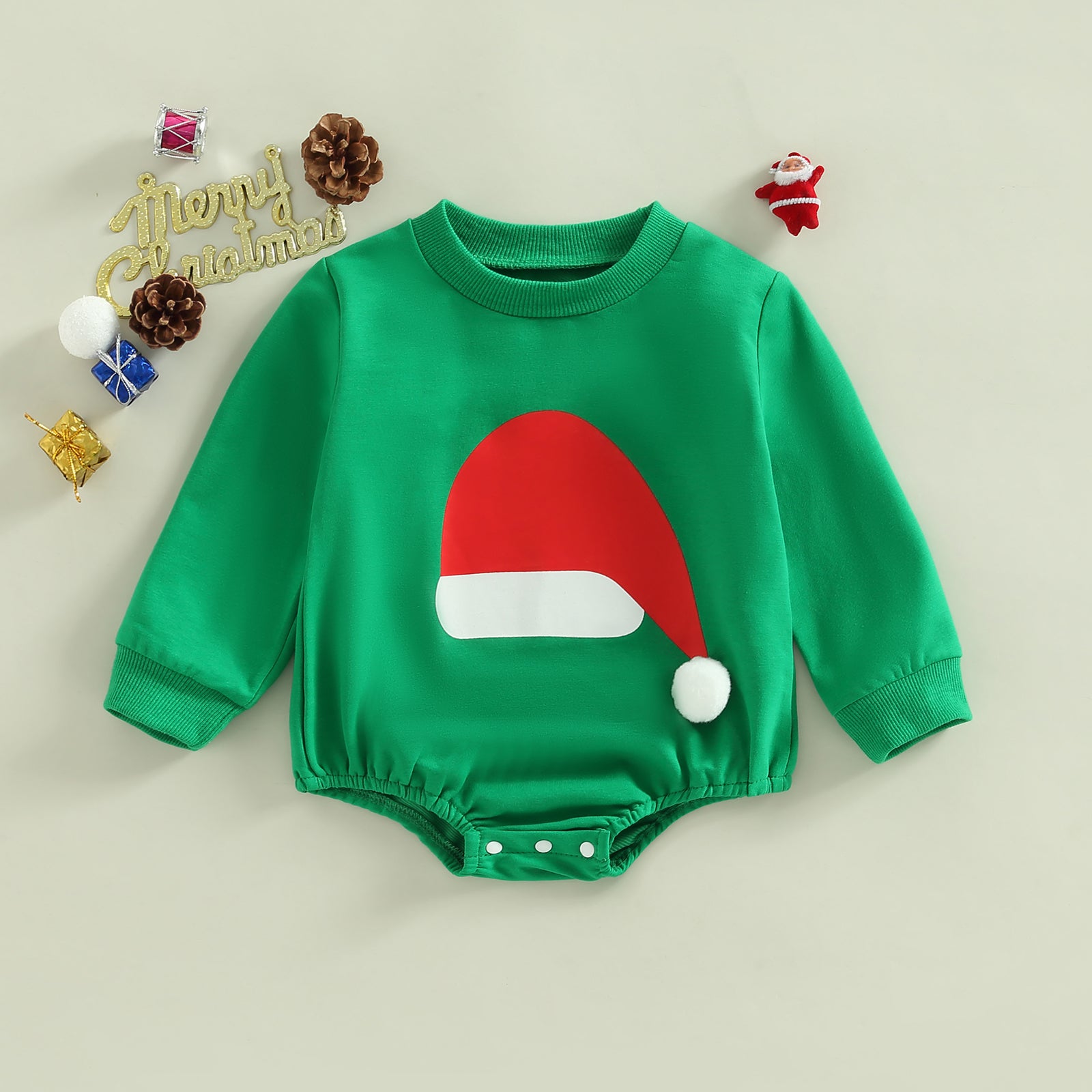 Infant Multi-color Christmas Tree Long-sleeved Harness