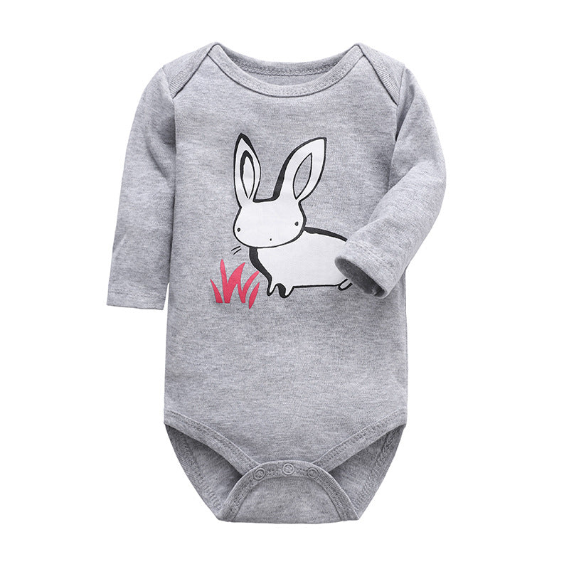 Soft Cotton Long-Sleeved Triangle Baby Bodysuit for Ultimate Comfort