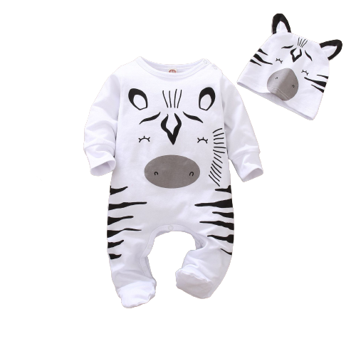 Wrap Your Baby in Cuteness and Comfort with Our Animal Print Romper