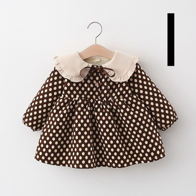 Warm and Stylish: Plaid Fleece Skirt with Bow-Knot for Girls