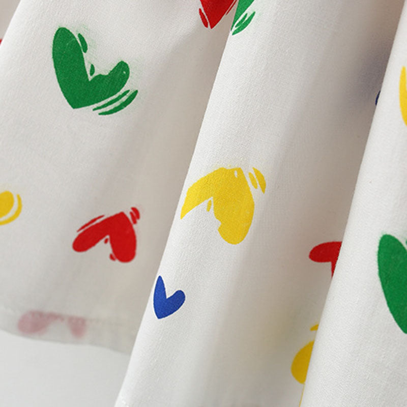 Western Style Girls' Summer Dress with Floral Print