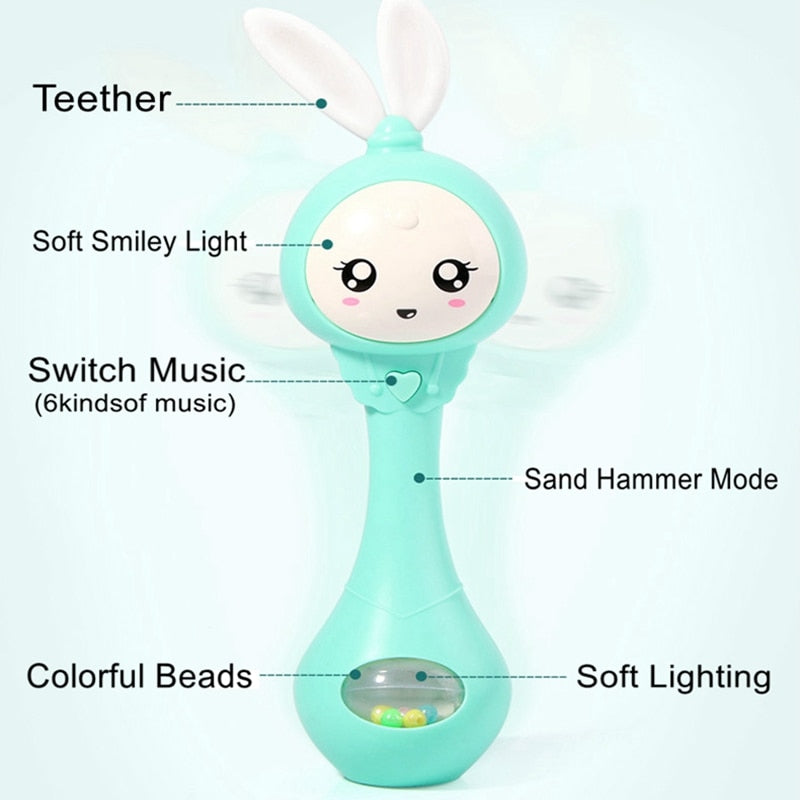 Baby Music Flashing Rattle Toys - BabbeZz