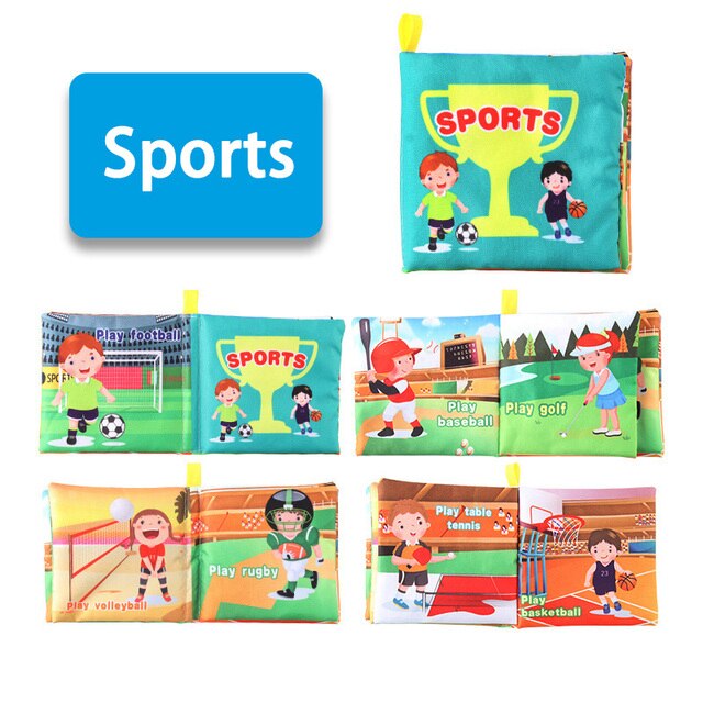 Baby Soft Cloth Book - BabbeZz